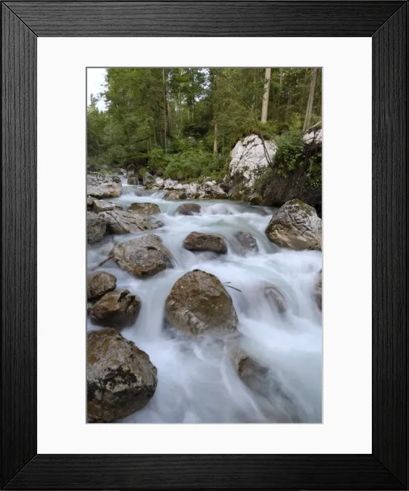 Framed Print : Alpine river, near Ramsau, Berchtesgaden, Bavaria, Germany, Europe Framed Print : Alpine river, near Ramsau, Berchtesgaden, Bavaria, Germany, Europe