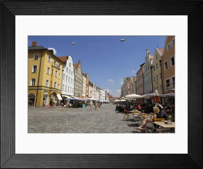 Framed Print : Altstadt, Landshut, Bavaria, Germany, Europe Framed Print : Altstadt, Landshut, Bavaria, Germany, Europe