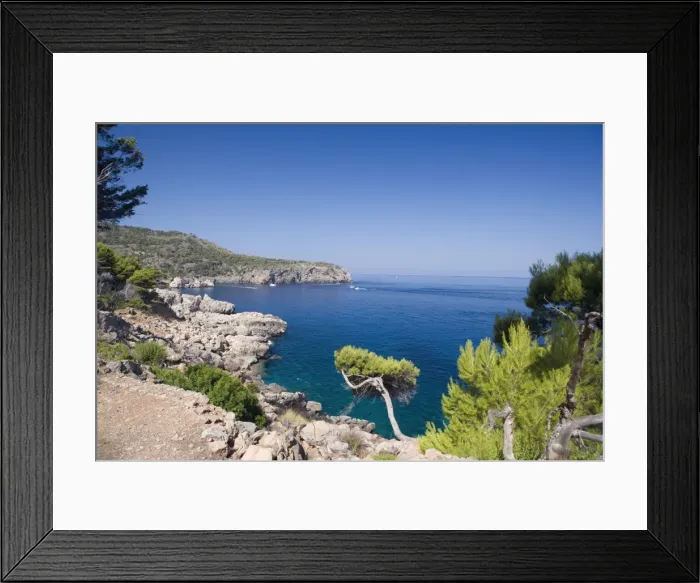 Framed Print : Cala de Deia, north coast of Majorca, Balearic Islands, Spain, Mediterranean, Europe Framed Print : Cala de Deia, north coast of Majorca, Balearic Islands, Spain, Mediterranean, Europe