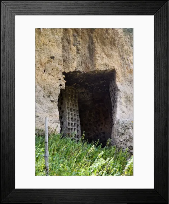 Framed Print : Colombario tomb, Etruscan necropolis of Le Scalette, Tuscania, Viterbo Framed Print : Colombario tomb, Etruscan necropolis of Le Scalette, Tuscania, Viterbo