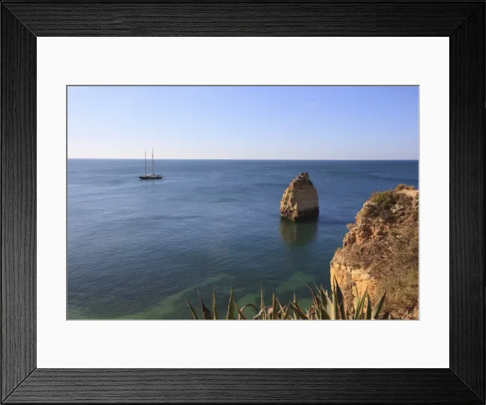 Framed Print : Praia da Marinha, Algarve, Portugal, Europe