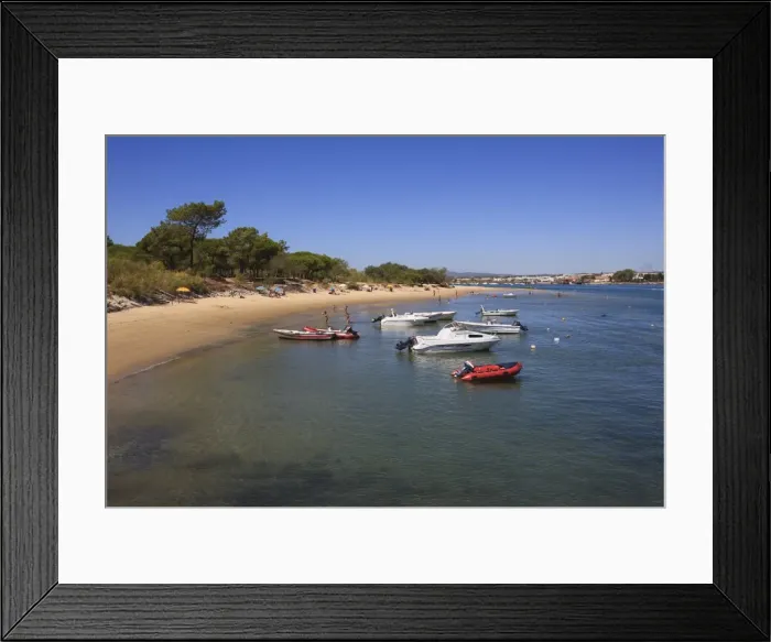 Framed Print : Ilha de Tavira, a sand dune island and popular beach, Ria Formosa Nature Park Framed Print : Ilha de Tavira, a sand dune island and popular beach, Ria Formosa Nature Park