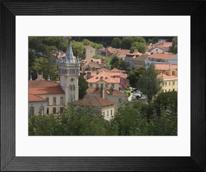 Framed Print : The Town Hall on left, Sintra, UNESCO World Heritage Site, Portugal, Europe Framed Print : The Town Hall on left, Sintra, UNESCO World Heritage Site, Portugal, Europe