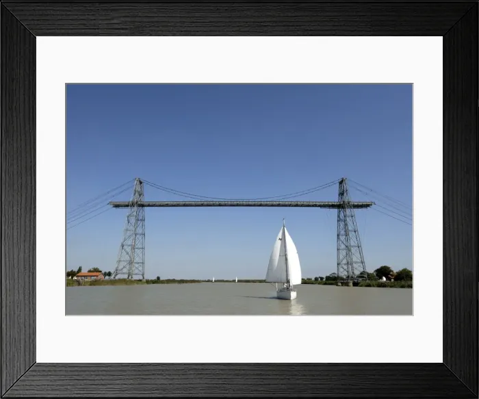 Framed Print : Transporter bridge over River Charente, Rochefort, Charente, France, Europe Framed Print : Transporter bridge over River Charente, Rochefort, Charente, France, Europe
