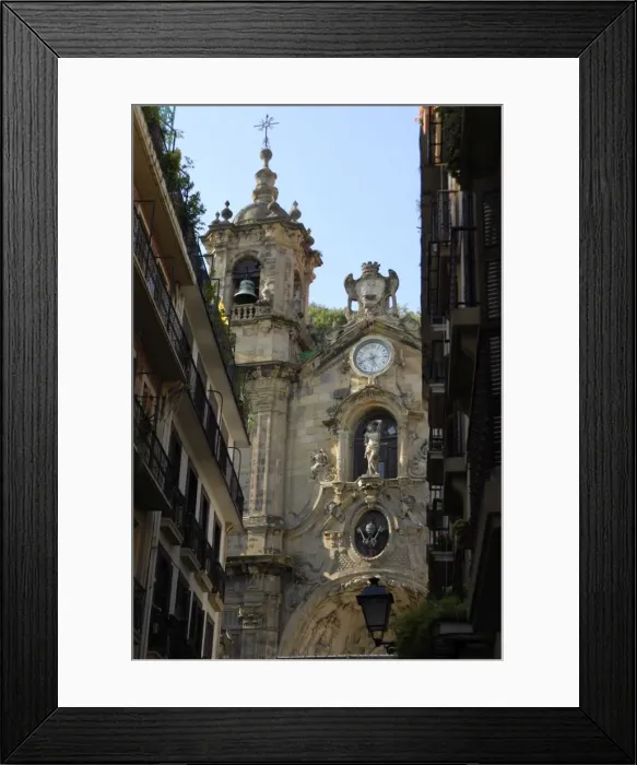 Framed Print : St. Marys basilica, old town of Donostia, San Sebastian, Basque country Framed Print : St. Marys basilica, old town of Donostia, San Sebastian, Basque country