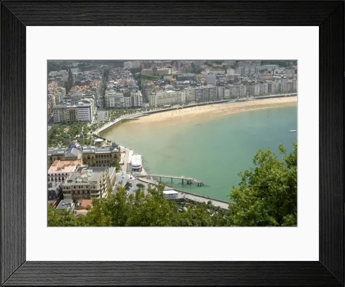 Framed Print : Overview of San Sebastian, Basque country, Costa Vasca, Euskadi, Spain, Europe Framed Print : Overview of San Sebastian, Basque country, Costa Vasca, Euskadi, Spain, Europe