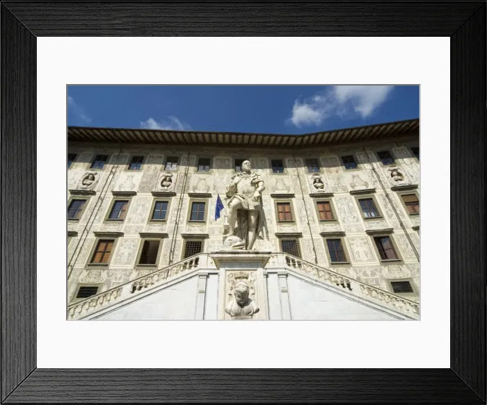 Framed Print : Piazza dei Cavalieri and Statue of Cosimo I, Scuola Normale University Framed Print : Piazza dei Cavalieri and Statue of Cosimo I, Scuola Normale University