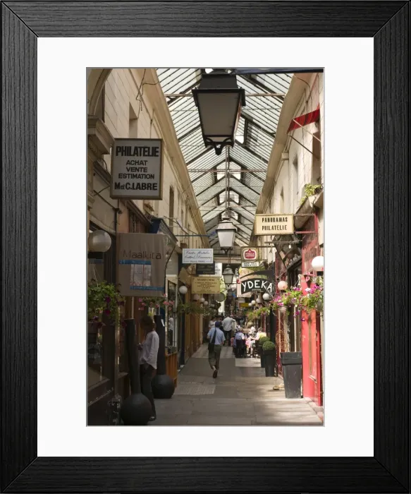 Framed Print : Passage des Panoramas, Paris, France, Europe Framed Print : Passage des Panoramas, Paris, France, Europe