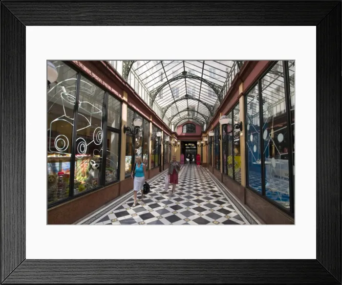 Framed Print : Passage des Princes, Paris, France, Europe Framed Print : Passage des Princes, Paris, France, Europe