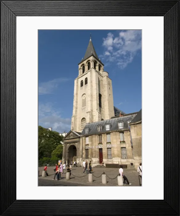 Framed Print : Saint-Germain des Pres church, Paris, France, Europe Framed Print : Saint-Germain des Pres church, Paris, France, Europe