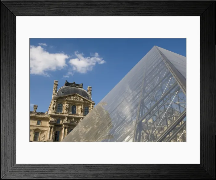 Framed Print : Musee du Louvre and Pei Pyramid, Paris, France, Europe Framed Print : Musee du Louvre and Pei Pyramid, Paris, France, Europe