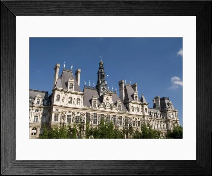 Framed Print : Hotel de Ville, Paris, France, Europe Framed Print : Hotel de Ville, Paris, France, Europe