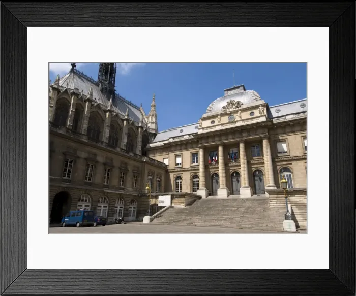 Framed Print : Sainte-Chapelle and Palais de Justice, Ile de la Cite, Paris, France, Europe Framed Print : Sainte-Chapelle and Palais de Justice, Ile de la Cite, Paris, France, Europe