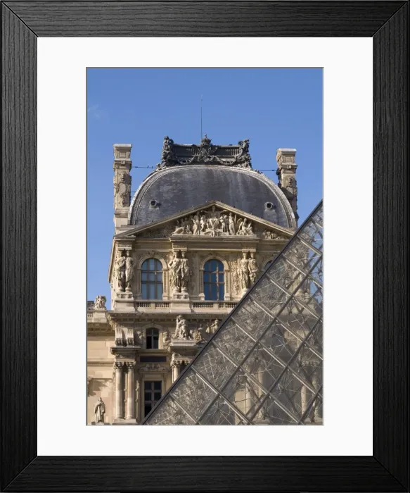Framed Print : Musee du Louvre and Pei Pyramid, Paris, France, Europe Framed Print : Musee du Louvre and Pei Pyramid, Paris, France, Europe