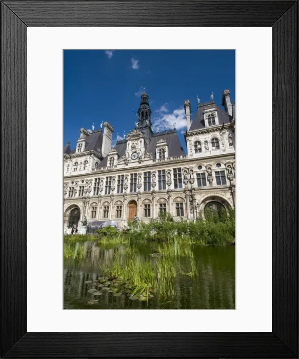 Framed Print : Ephemeral Gardens at Hotel de Ville, Paris, France, Europe Framed Print : Ephemeral Gardens at Hotel de Ville, Paris, France, Europe