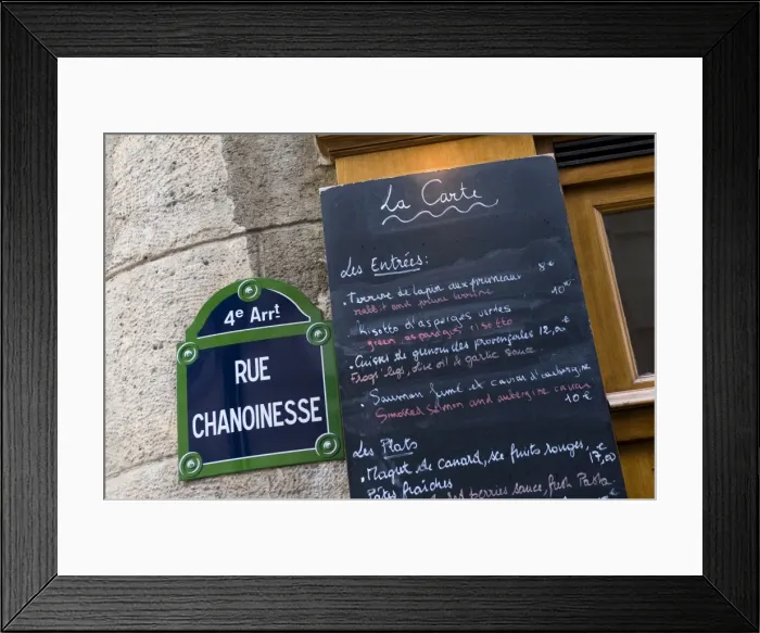 Framed Print : Brasserie au Bougnat, Rue Chanoinesse, Ile de la Cite, Paris, France, Europe Framed Print : Brasserie au Bougnat, Rue Chanoinesse, Ile de la Cite, Paris, France, Europe