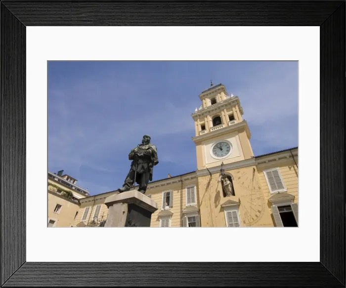 Framed Print : Garibaldi statue, Piazza Garibaldi, Parma, Emilia-Romagna, Italy, Europe Framed Print : Garibaldi statue, Piazza Garibaldi, Parma, Emilia-Romagna, Italy, Europe