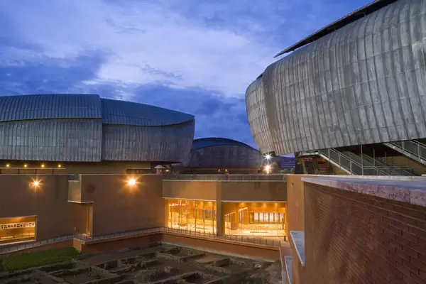 Auditorium by architect Renzo Piano, Rome, Lazio, Italy, Europe