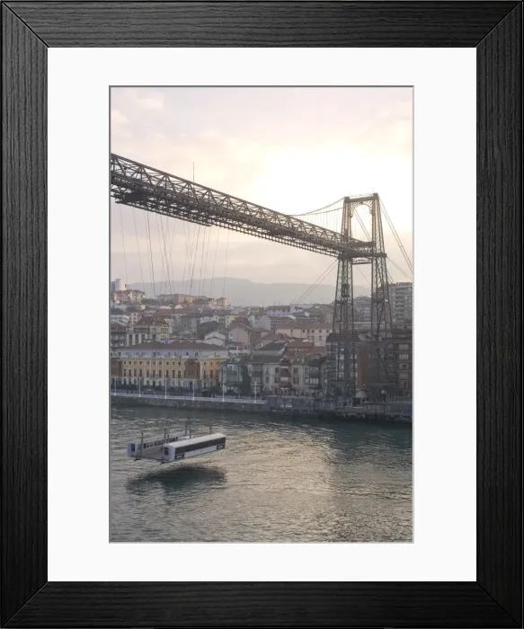 Framed Print : Las Arenas Suspension Bridge, UNESCO World Heritage Site, Bilbao, Euskadi, Spain Framed Print : Las Arenas Suspension Bridge, UNESCO World Heritage Site, Bilbao, Euskadi, Spain