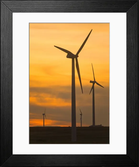Framed Print : Wind farm, La Muela, Zaragoza, Aragon, Spain, Europe