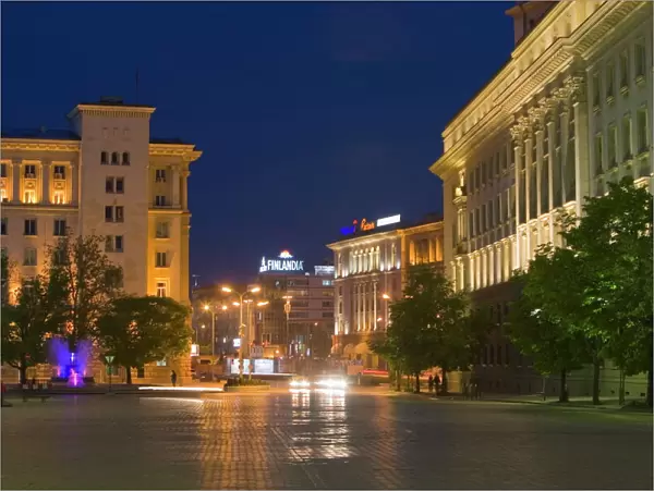 Tsar Osvoboditel Street, Sofia, Bulgaria, Europe