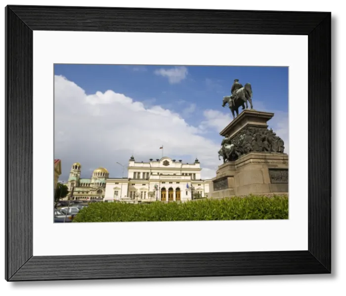 Framed Print : National Assembly and Tsar Osvoboditel statue, Sofia, Bulgaria, Europe Framed Print : National Assembly and Tsar Osvoboditel statue, Sofia, Bulgaria, Europe