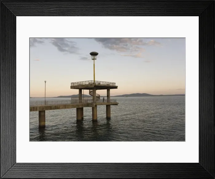 Framed Print : Wharf, Burgas, Black Sea coast, Bulgaria, Europe