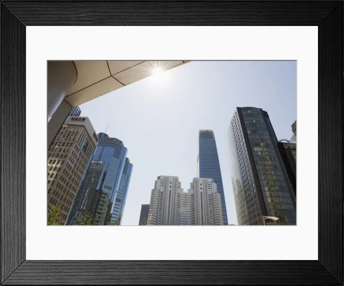 Framed Print : Skyline of offices and the World Trade Centre Phase 3 building in the background Framed Print : Skyline of offices and the World Trade Centre Phase 3 building in the background