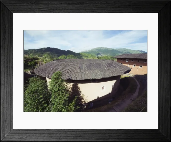 Framed Print : Hakka Tulou round earth buildings, UNESCO World Heritage Site, Fujian Province Framed Print : Hakka Tulou round earth buildings, UNESCO World Heritage Site, Fujian Province