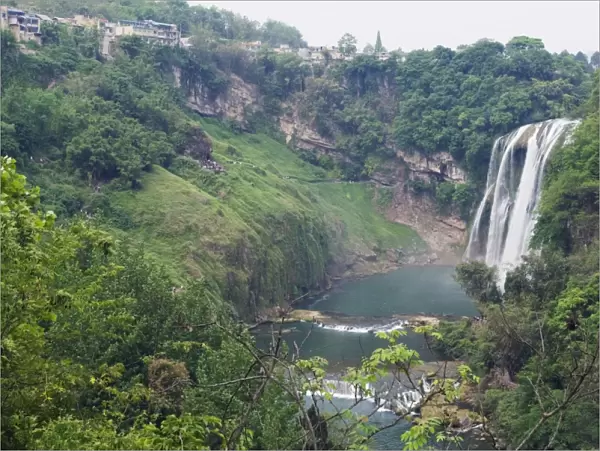 Huangguoshu Waterfall largest in China 81m wide and 74m high, Guizhou Province