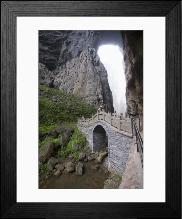 Framed Print : Wulong Natural Rock Bridges, UNESCO World Heritage Site, Chongqing Municipality Framed Print : Wulong Natural Rock Bridges, UNESCO World Heritage Site, Chongqing Municipality