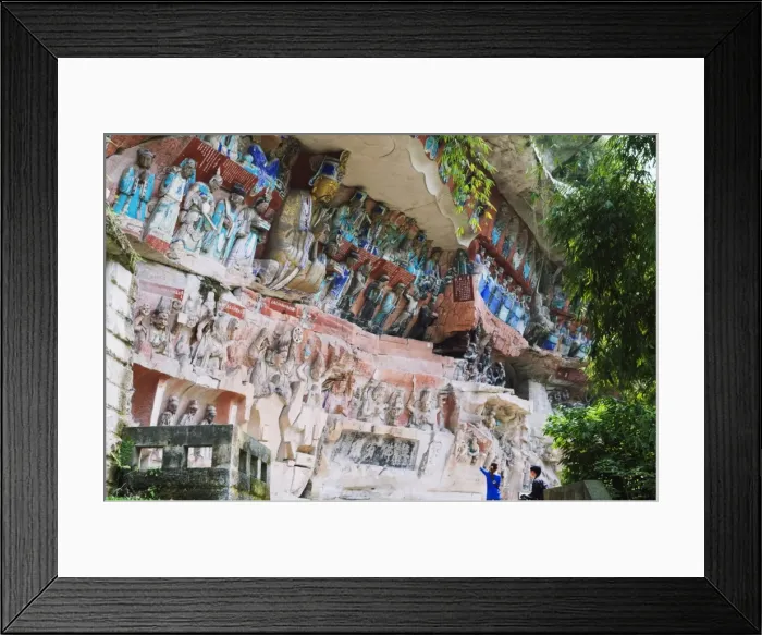 Framed Print : Dazu Buddhist rock sculptures, UNESCO World Heritage Site, Chongqing Municipality Framed Print : Dazu Buddhist rock sculptures, UNESCO World Heritage Site, Chongqing Municipality