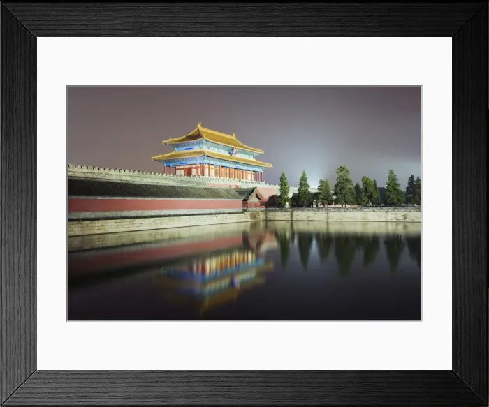 Framed Print : North gate of The Forbidden City reflected in moat, Palace Museum, UNESCO World Heritage Site Framed Print : North gate of The Forbidden City reflected in moat, Palace Museum, UNESCO World Heritage Site