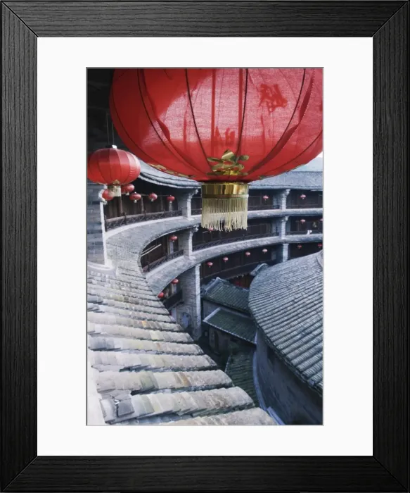 Framed Print : Hakka Tulou round earth buildings, Zhenchenglou, UNESCO World Heritage Site Framed Print : Hakka Tulou round earth buildings, Zhenchenglou, UNESCO World Heritage Site