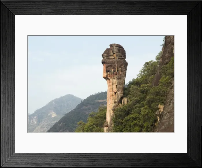 Framed Print : Rock outcrop in Three Parallel Gorges National Park, UNESCO World Heritage Site Framed Print : Rock outcrop in Three Parallel Gorges National Park, UNESCO World Heritage Site
