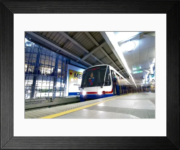 Framed Print : BTS Skytrain at station, Bangkok, Thailand, Southeast Asia, Asia Framed Print : BTS Skytrain at station, Bangkok, Thailand, Southeast Asia, Asia