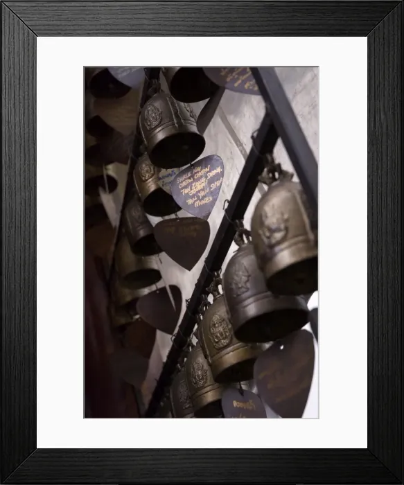 Framed Print : Prayer bells in temple, Pratunam, Bangkok, Thailand, Southeast Asia, Asia Framed Print : Prayer bells in temple, Pratunam, Bangkok, Thailand, Southeast Asia, Asia