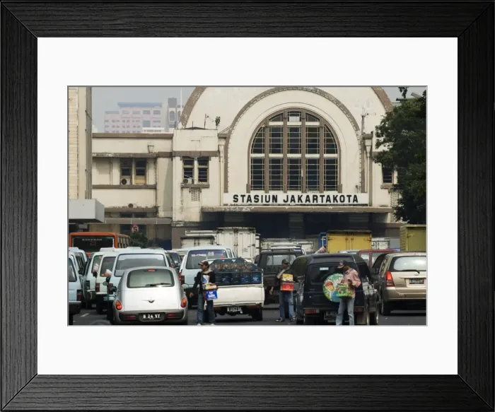 Framed Print : Main railway station, Jakarta, Java, Indonesia, Southeast Asia, Asia Framed Print : Main railway station, Jakarta, Java, Indonesia, Southeast Asia, Asia