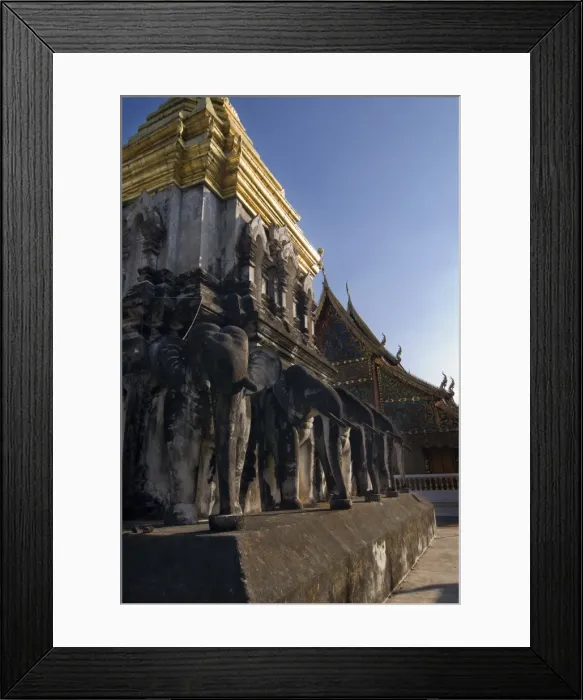 Framed Print : Elephant Temple, Wat Chiang Man, Chiang Mai, Thailand, Southeast Asia, Asia Framed Print : Elephant Temple, Wat Chiang Man, Chiang Mai, Thailand, Southeast Asia, Asia