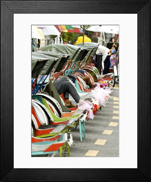 Framed Print : Trishaws, Georgetown, Penang, Malaysia, Southeast Asia, Asia Framed Print : Trishaws, Georgetown, Penang, Malaysia, Southeast Asia, Asia
