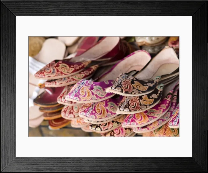 Framed Print : Slippers, Chatuchak weekend market, Bangkok, Thailand, Southeast Asia, Asia Framed Print : Slippers, Chatuchak weekend market, Bangkok, Thailand, Southeast Asia, Asia