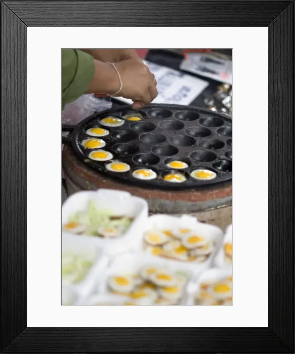 Framed Print : Cooking quail eggs, Chatuchak weekend market, Bangkok, Thailand, Southeast Asia, Asia Framed Print : Cooking quail eggs, Chatuchak weekend market, Bangkok, Thailand, Southeast Asia, Asia