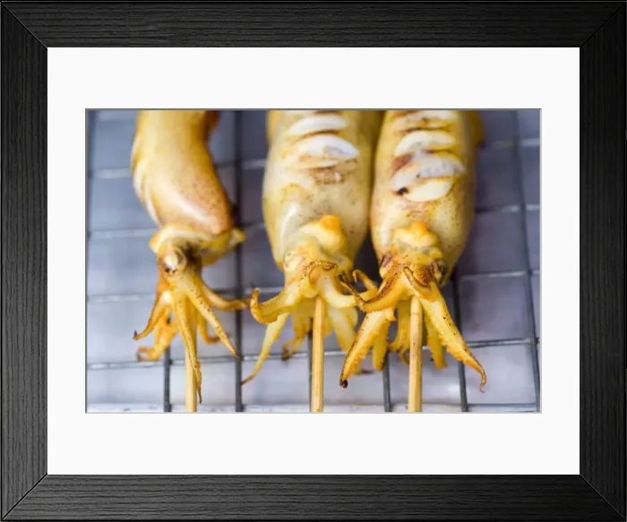 Framed Print : BBQ squid, Chatuchak weekend market, Bangkok, Thailand, Southeast Asia, Asia Framed Print : BBQ squid, Chatuchak weekend market, Bangkok, Thailand, Southeast Asia, Asia