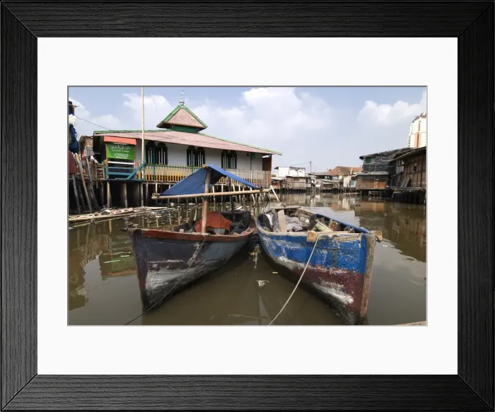 Framed Print : Boats, village at old harbour, Sunda Kelapa, Jakarta, Indonesia, Southeast Asia, Asia Framed Print : Boats, village at old harbour, Sunda Kelapa, Jakarta, Indonesia, Southeast Asia, Asia