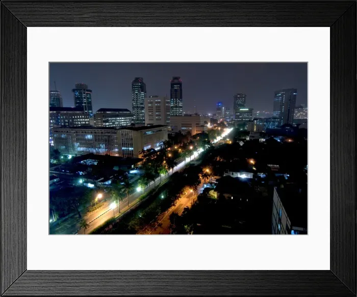 Framed Print : Cityscape at night, Jakarta, Indonesia, Southeast Asia, Asia Framed Print : Cityscape at night, Jakarta, Indonesia, Southeast Asia, Asia