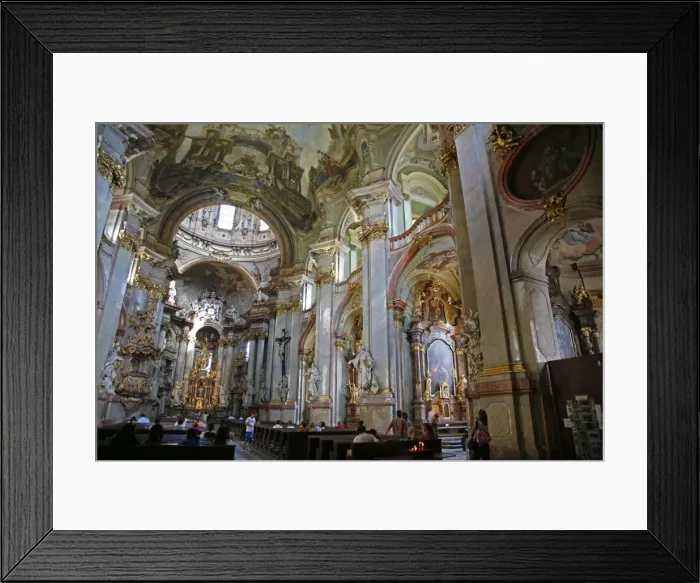 Framed Print : The Baroque interior of St. Nicholas Church in Mala Strana, Prague, Czech Republic Framed Print : The Baroque interior of St. Nicholas Church in Mala Strana, Prague, Czech Republic