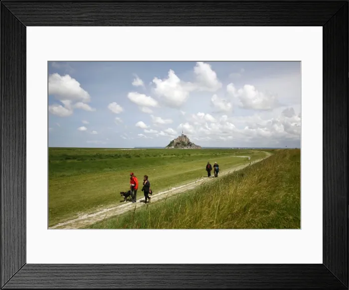 Framed Print : Mont St. Michel, UNESCO World Heritage Site, Normandy, France, Europe