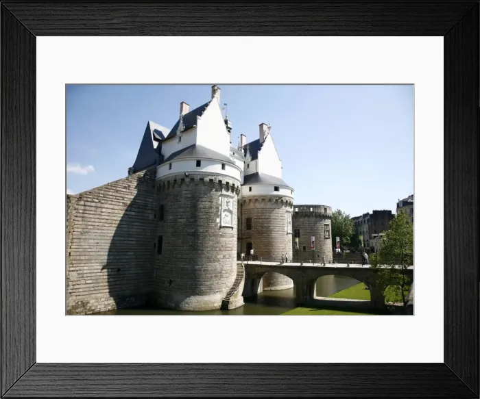 Framed Print : Ramparts of the Chateau des Ducs de Bretagne, Nantes, Brittany, France, Europe