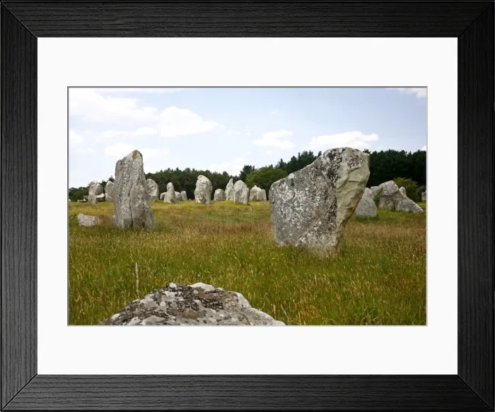 Framed Print : Megalithic stones alignments de Kremario, Carnac, Morbihan, Brittany, France, Europe Framed Print : Megalithic stones alignments de Kremario, Carnac, Morbihan, Brittany, France, Europe