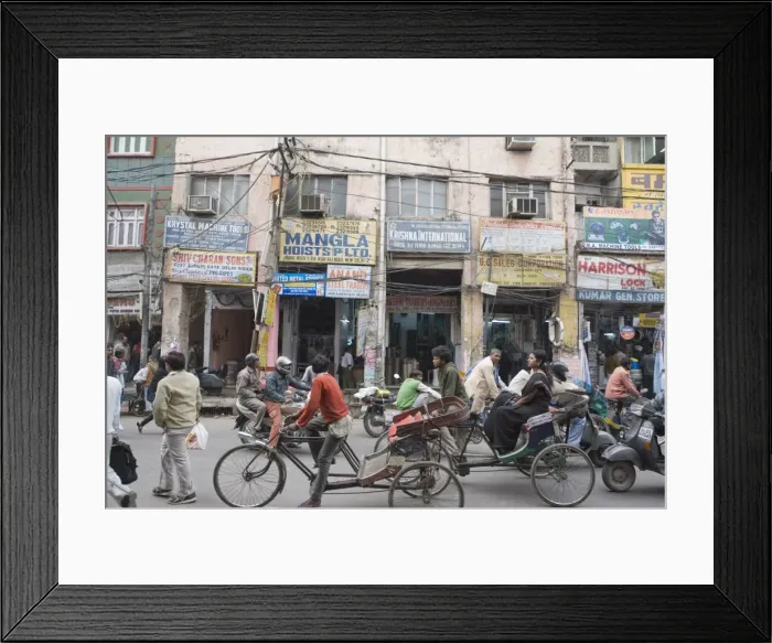 Framed Print : Chawri Bazaar, Delhi, India, Asia Framed Print : Chawri Bazaar, Delhi, India, Asia